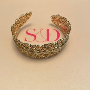 Stella and dot gold lace bracelet
